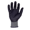 Azusa Safety Bluwolf 18 ga. ANSI A4 Cut Resistant Gray Gloves, Black Nitrile/Polyurethane Palm Coating, XL BW4060